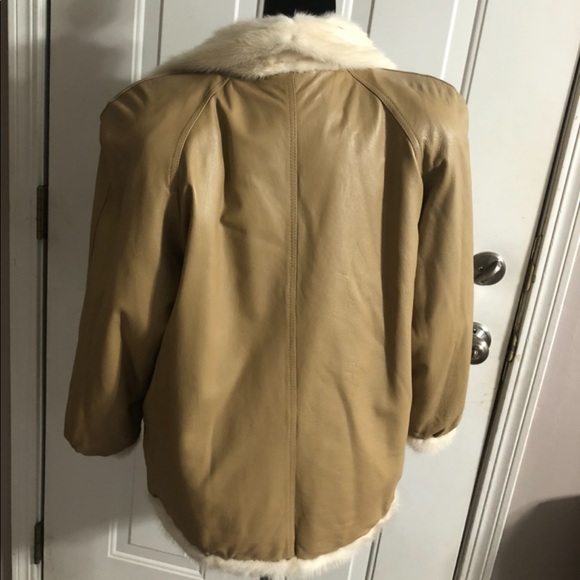 ❌SOLD❌ RARE! real mink fur & leather coat 1970’s Vintage - Picture 5 of 8